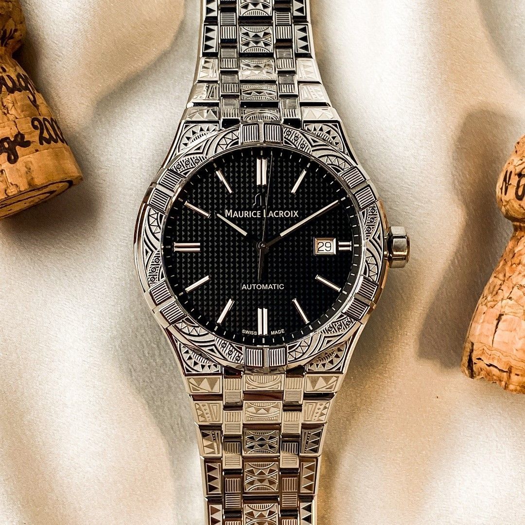 Maurice lacroix heren horloge met automatisch Zwitsers uurwerk van staal