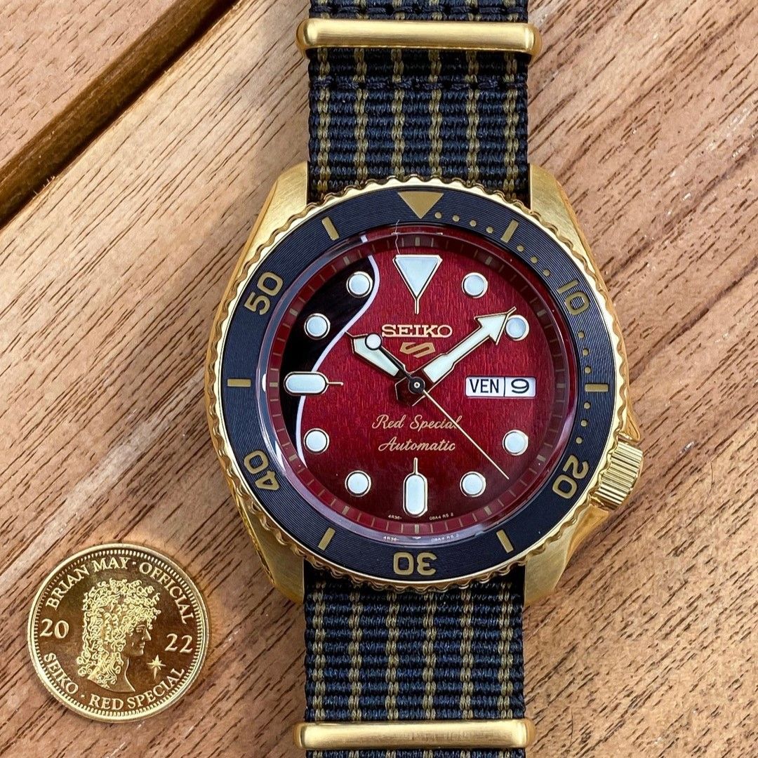Seiko 5 sports met automatisch uurwerk. limited edition van Brian May