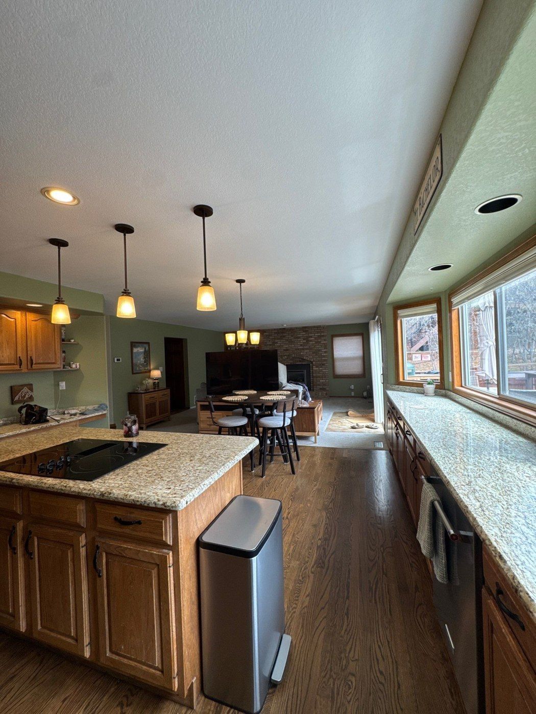 Kitchen and ceiling photographed in a Colorado Springs painting estimate with two scope options