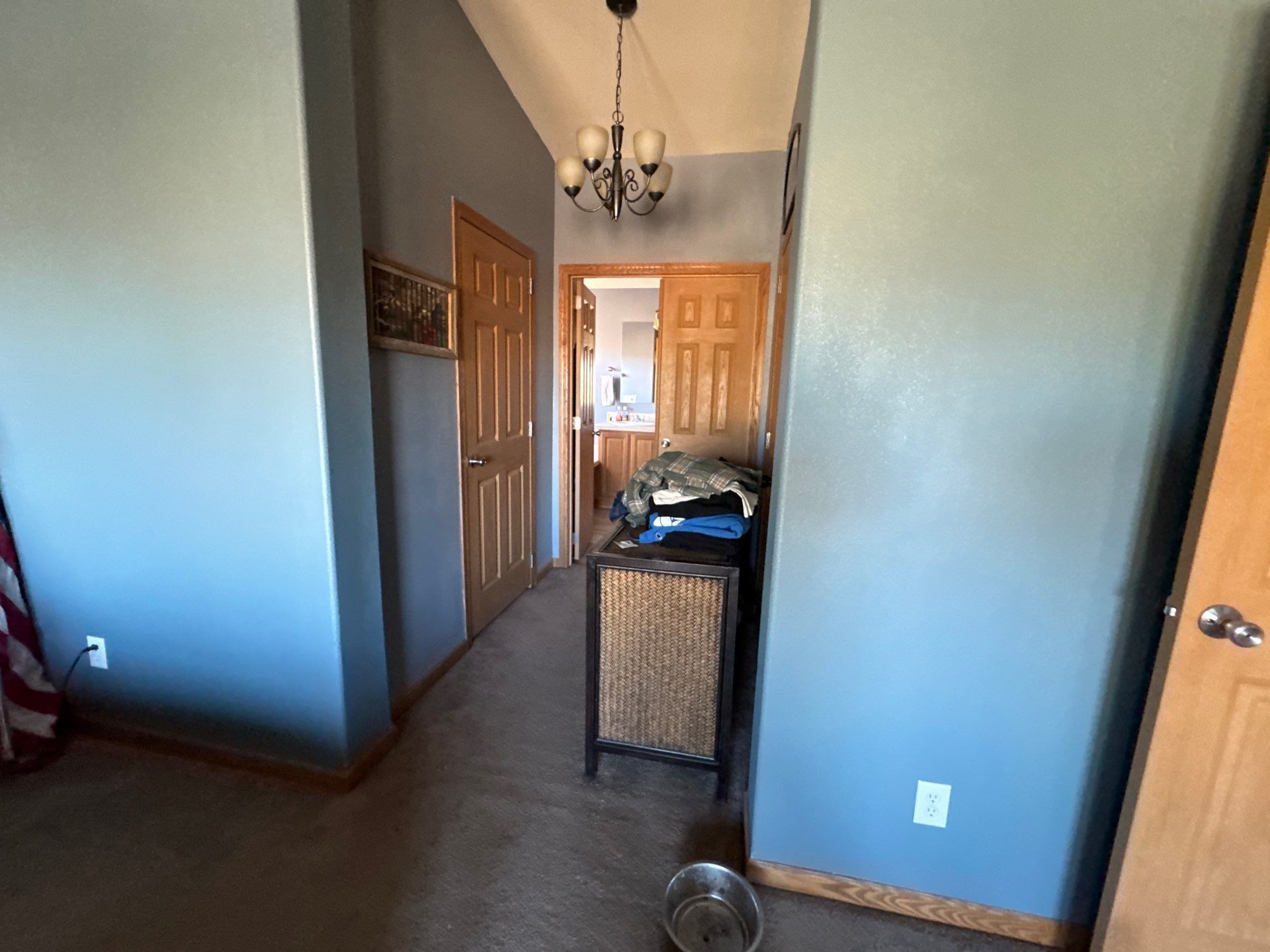 Existing hallway and wood doorways in the same Simla interior-painting proposal