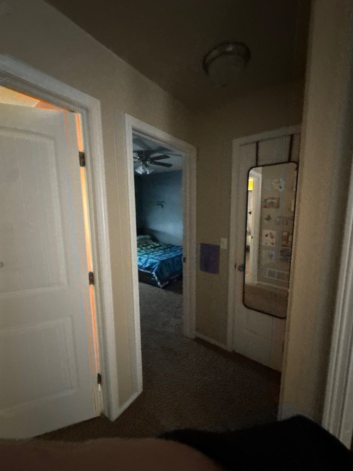 Interior doorway and adjacent openings photographed for a whole-home painting proposal