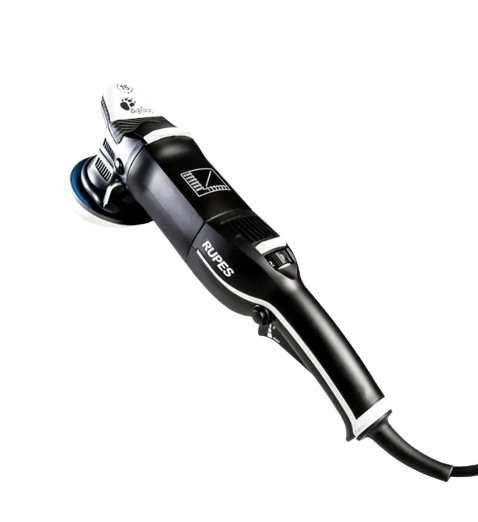 A black and white polisher with the word rupes on it