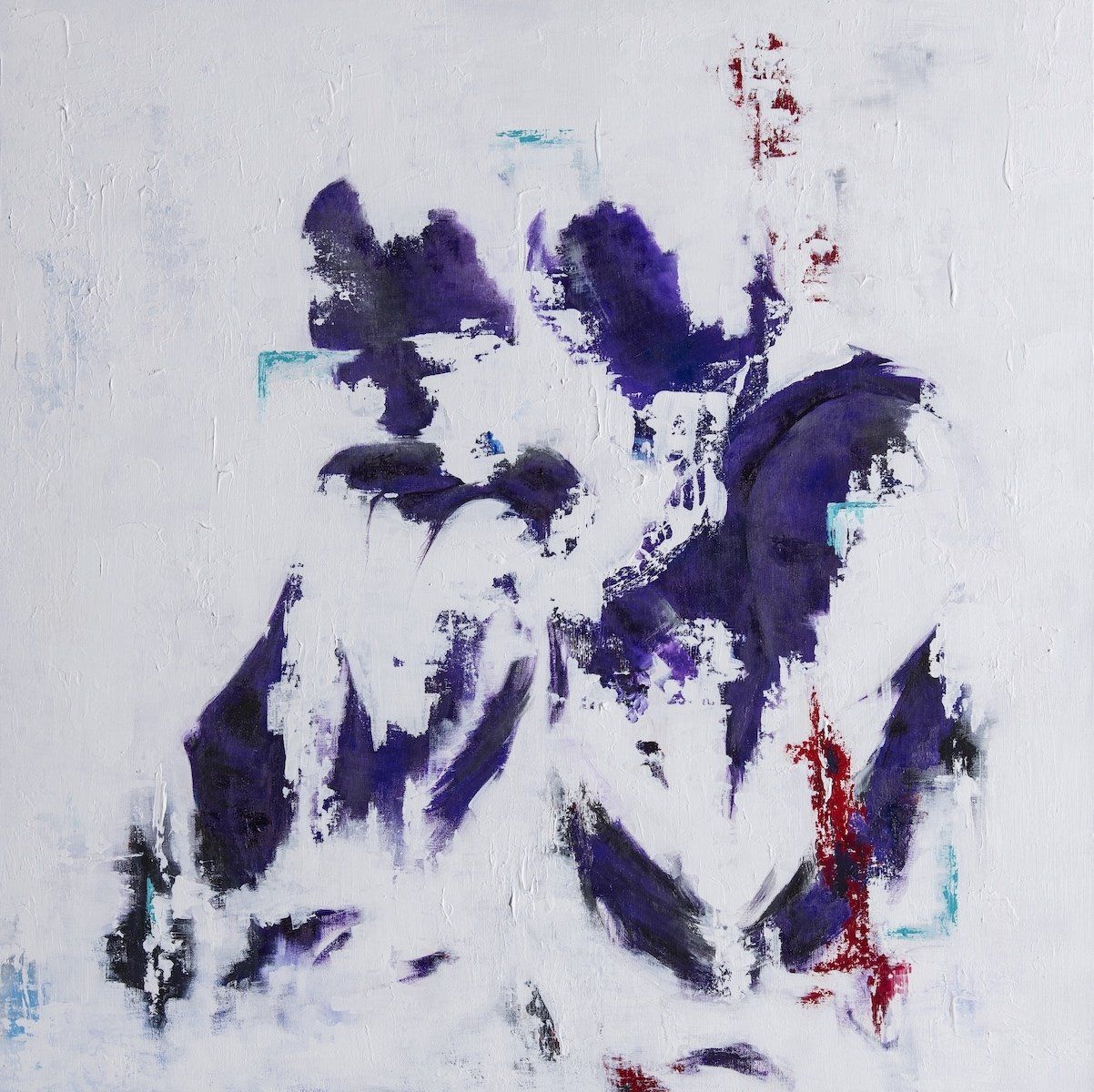 Figure-based acrylic painting of couple by art by k2