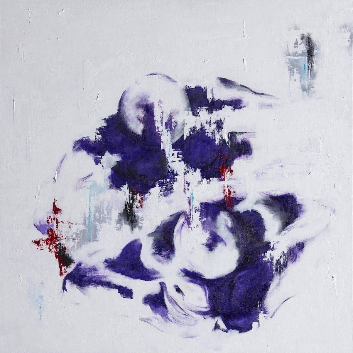 abstract painting in a series by artist karen klucowicz