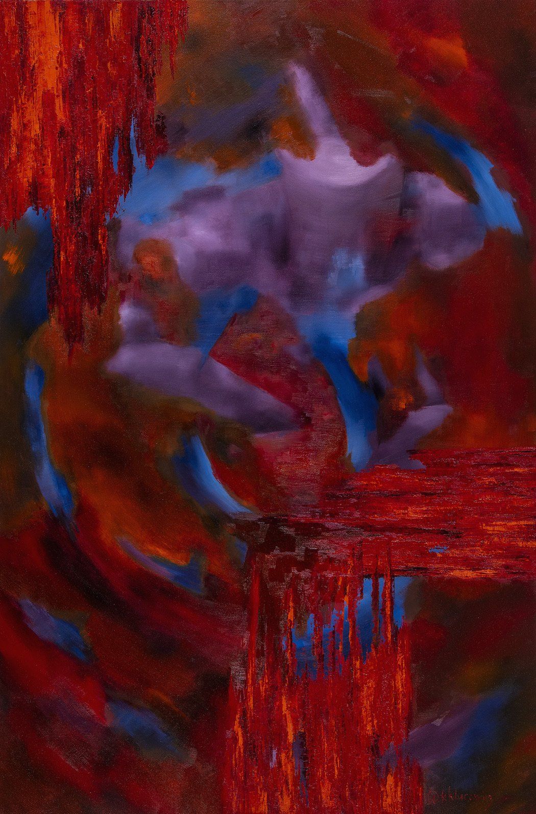 abstract, figurative, female figure, concept art, relationship stuff, reflecting, canadian art, karen klucowicz