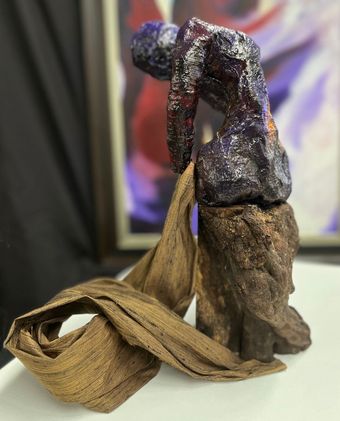 second sculpture by karen klucowicz - female figure power form