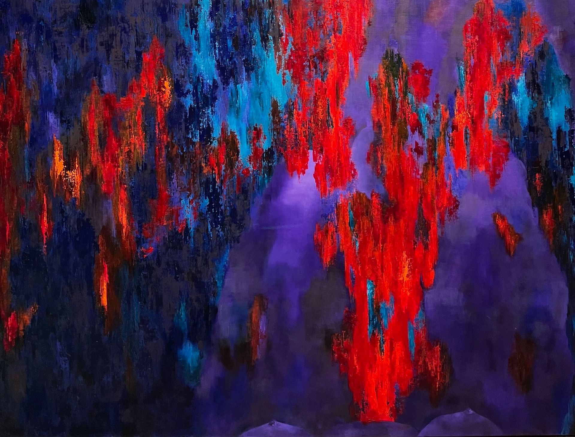 abstract, figurative, couple, expressive, love, concept art, relationship stuff, reflecting, canadian art, karen klucowicz, oil painting