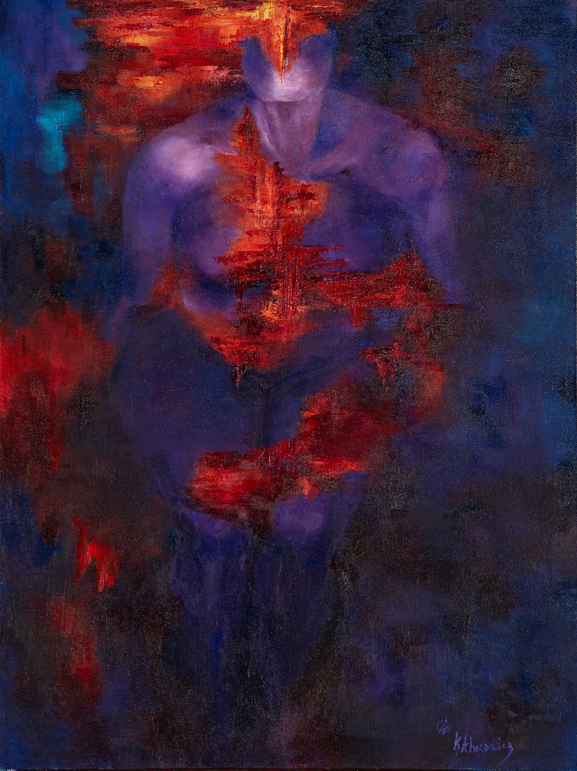 female, nude,  introspection, figurative art, canadian artist