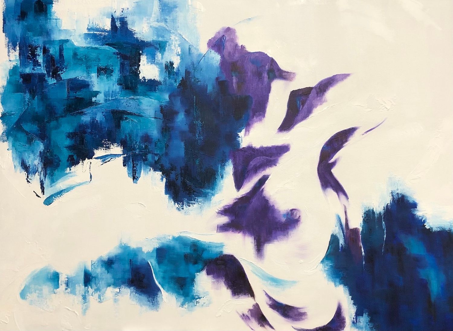 Figure painting expressing spirituality.