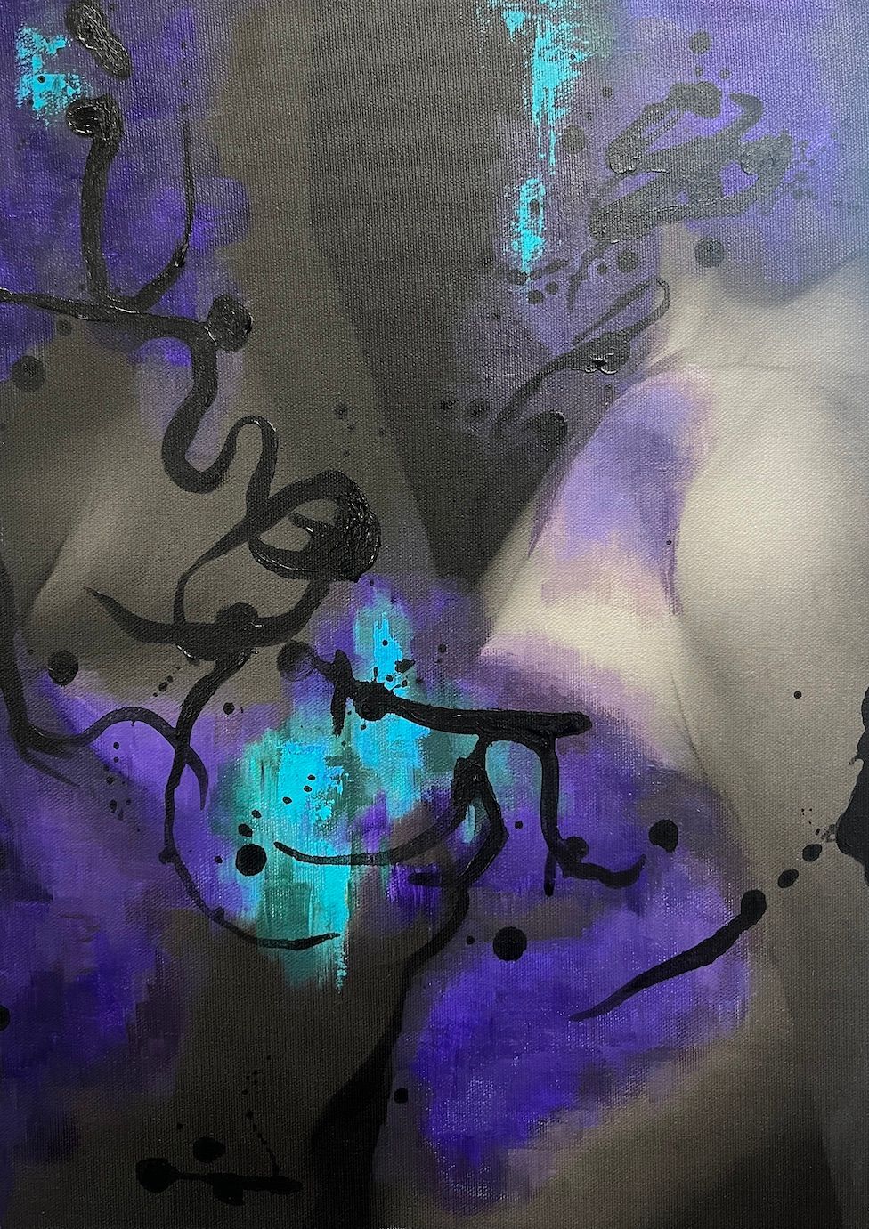 Collaboration of CChaplin and KKlucowicz photography-painting