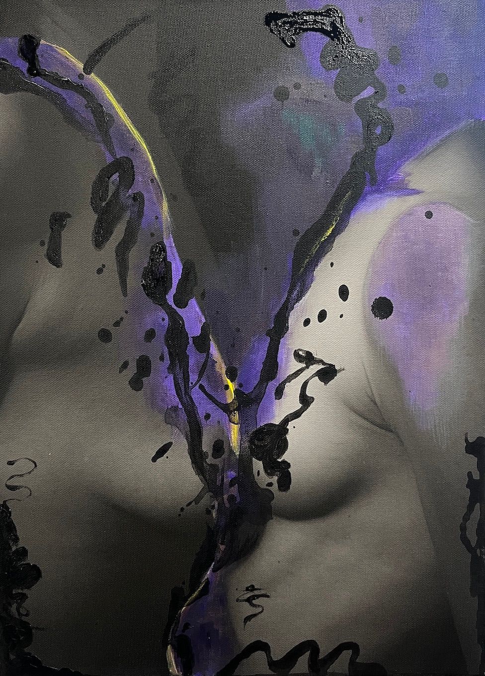 One of a series of collaborations between a writer and art by k2