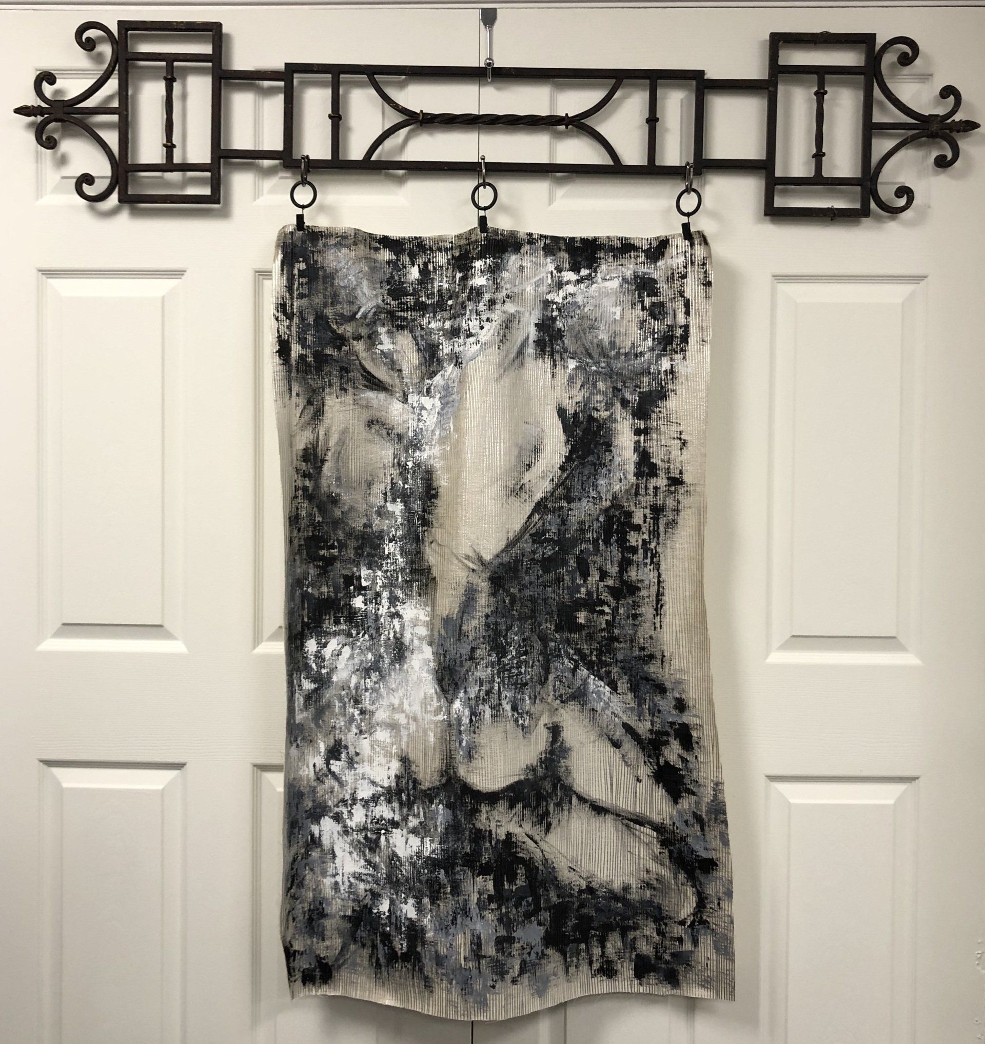 figurative art, abstract art, mixed media, pandemic art, artist life, canadian artist, Karen Klucowicz, studio k2