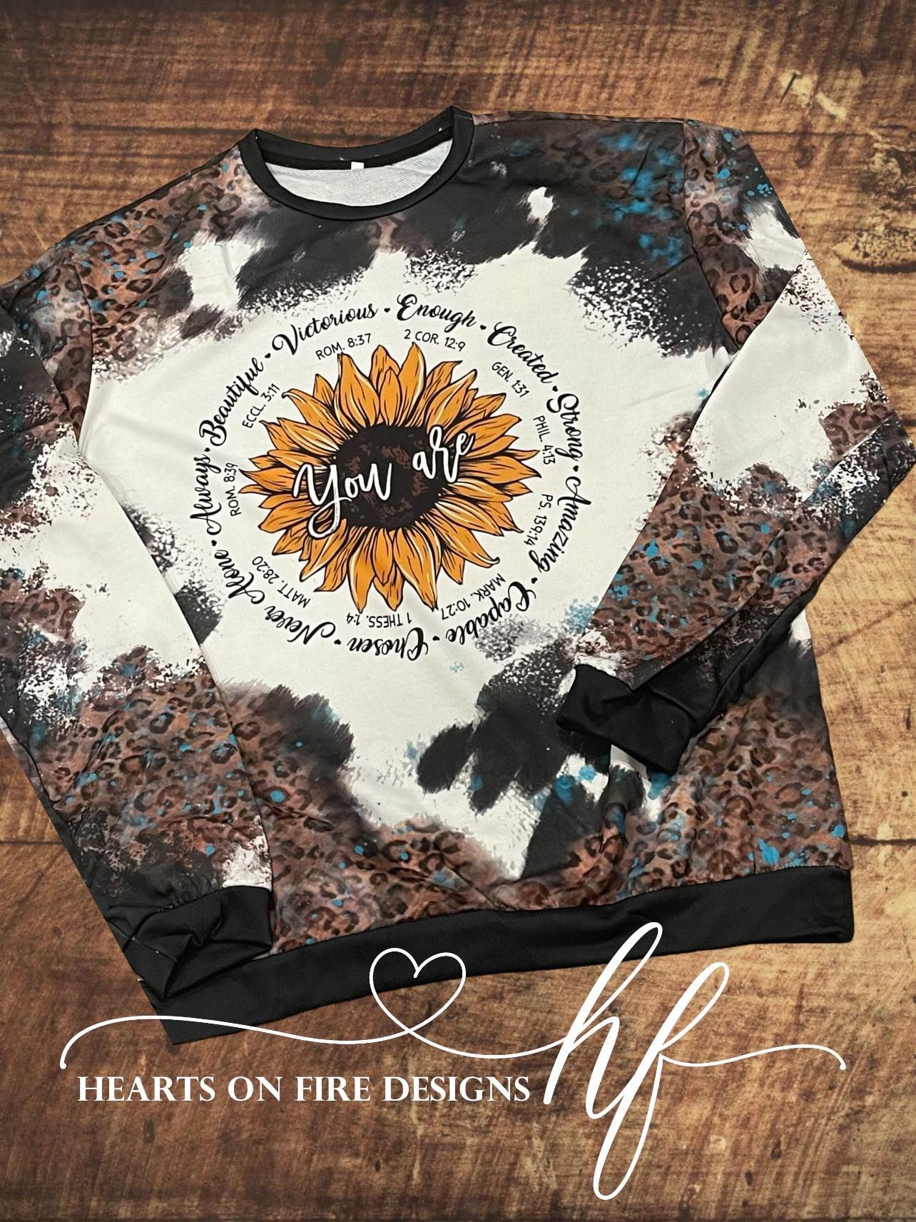 Sunflower Sweatshirt – Sun Prairie, WI – Hearts on Fire Designs