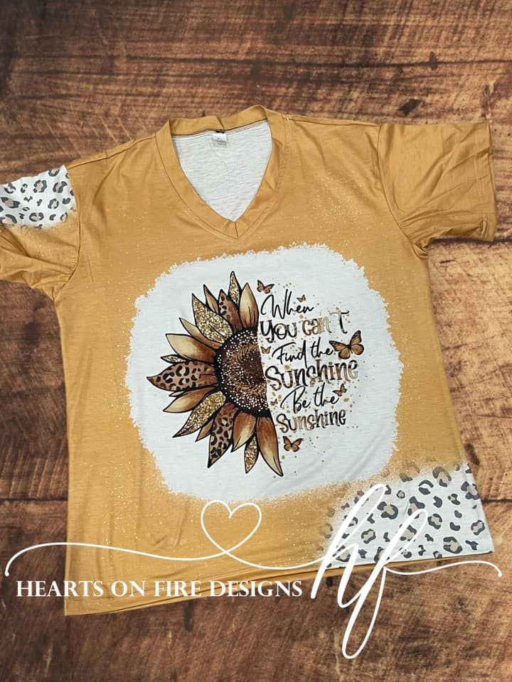 Sunflower Shirt – Sun Prairie, WI – Hearts on Fire Designs