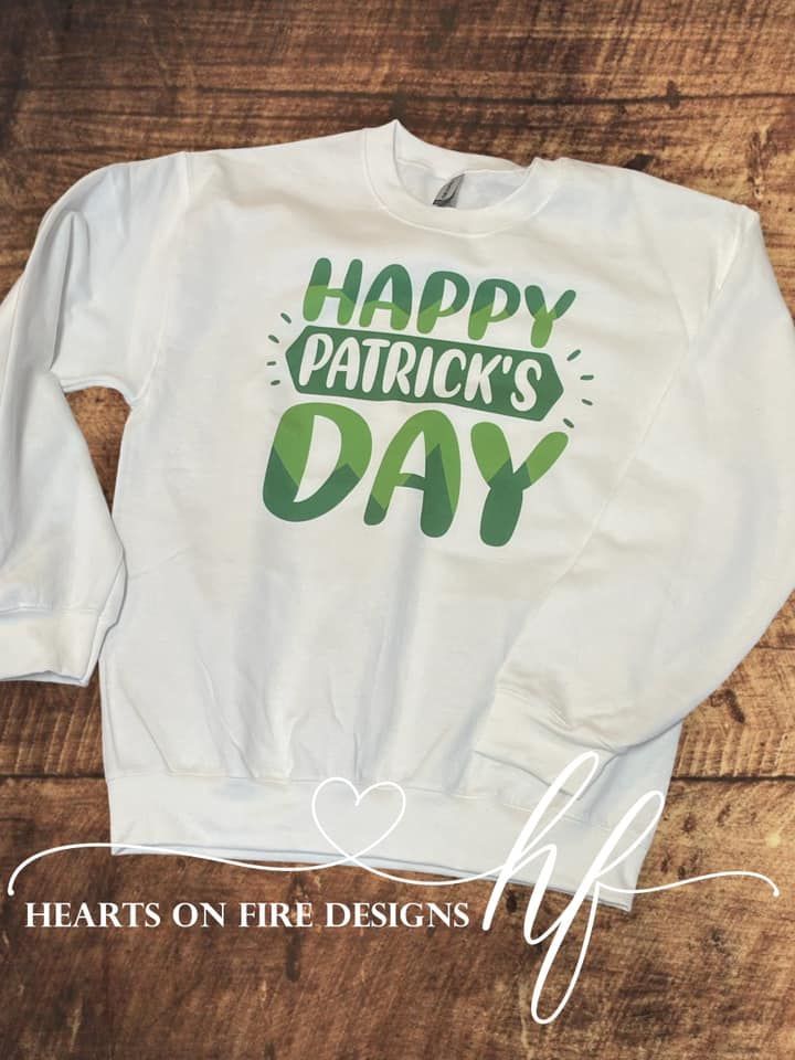 St. Patrick's Day Sweatshirt – Sun Prairie, WI – Hearts on Fire Designs