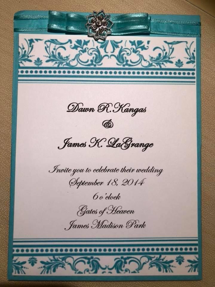Wedding Invitation – Sun Prairie, WI – Hearts on Fire Designs
