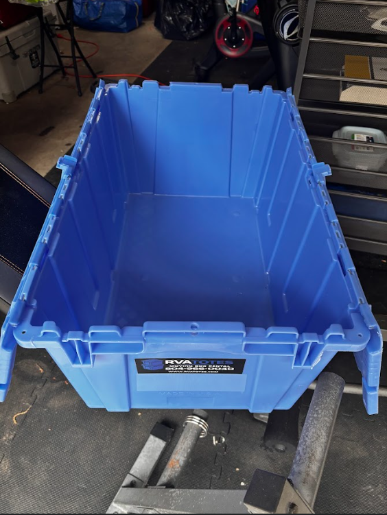 Clean interior of RVATotes reusable moving tote