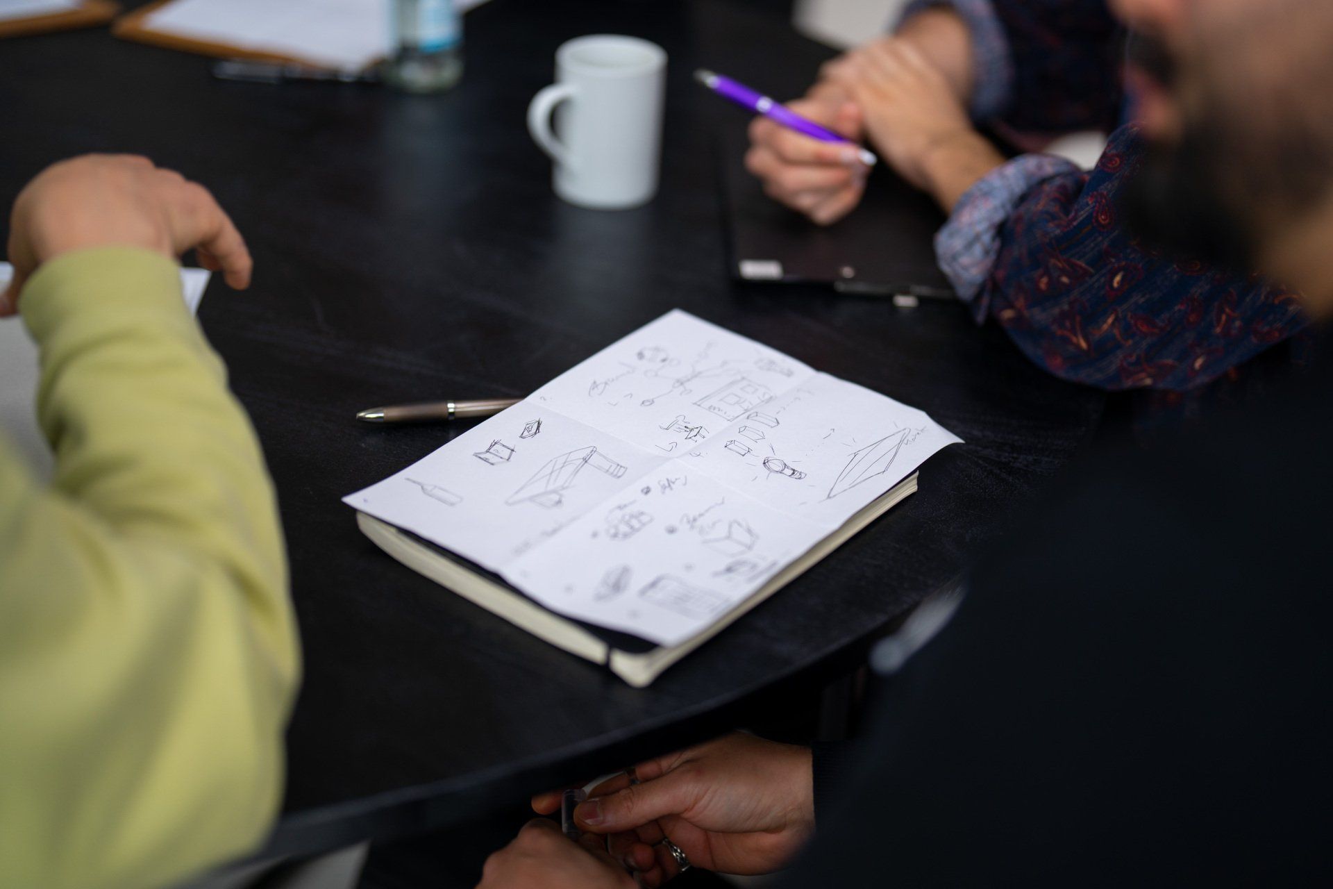 Ideen verdichten sich in der Creative Business Academy.