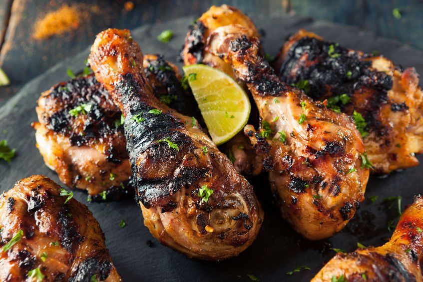 Grilled Chicken Jerk w/ Lime