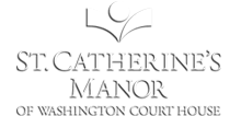 St. Catherine’s Manor of Washington Court House logo with stylized figure above text