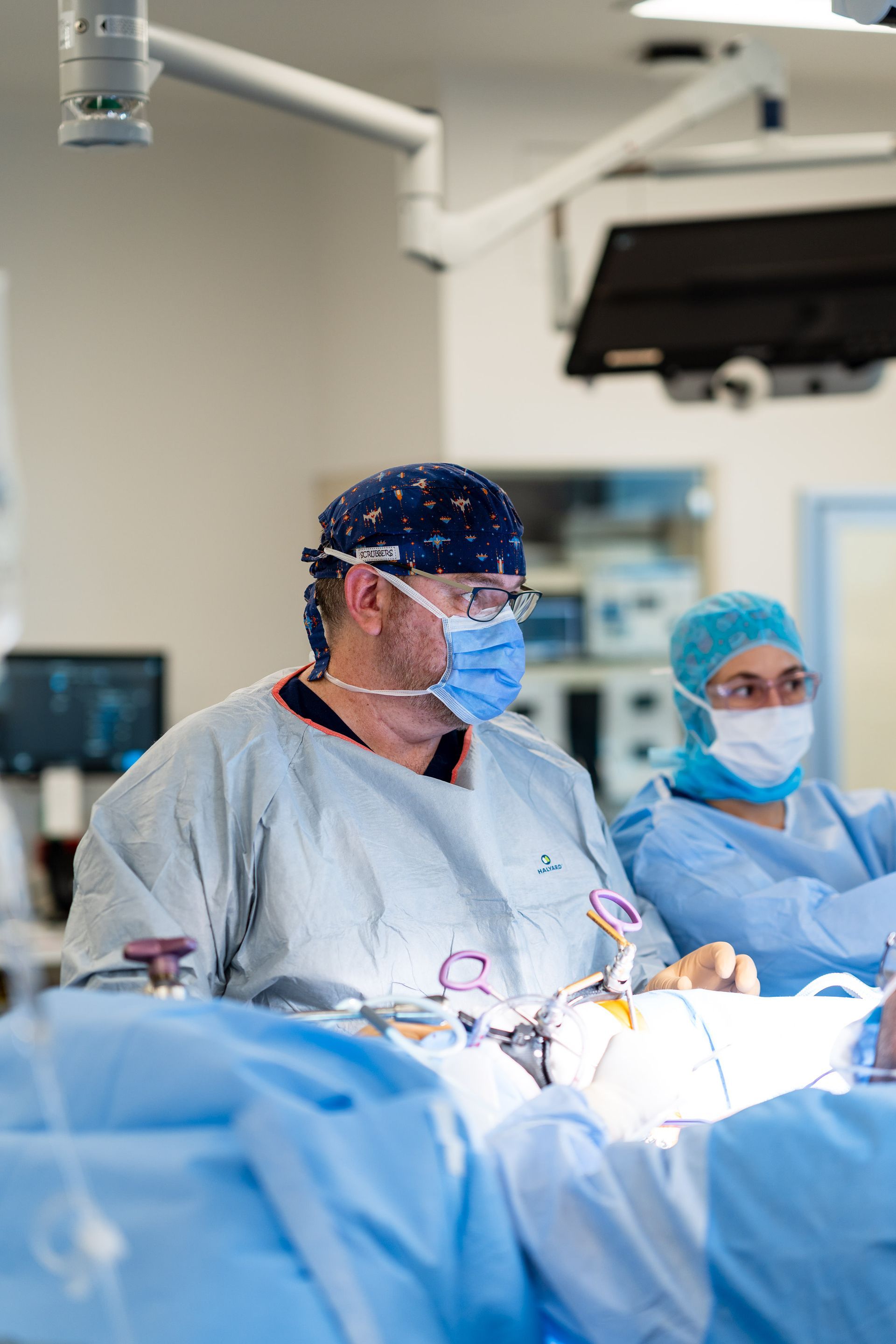 Dr Thomas Pitham of Illawarra Brain & Spine in action