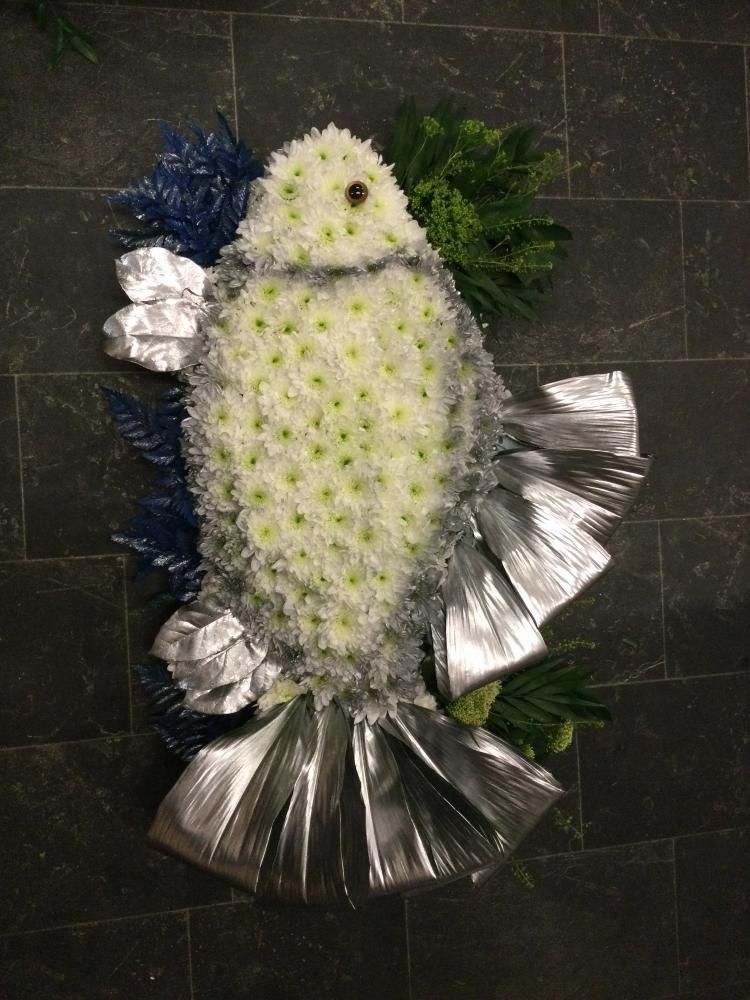 fish funeral flowers