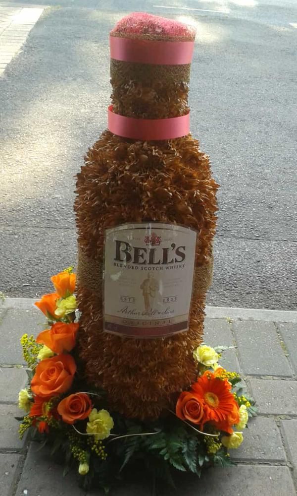 beer funeral flowers