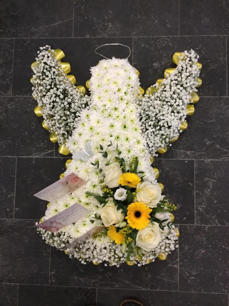 angel funeral flowers