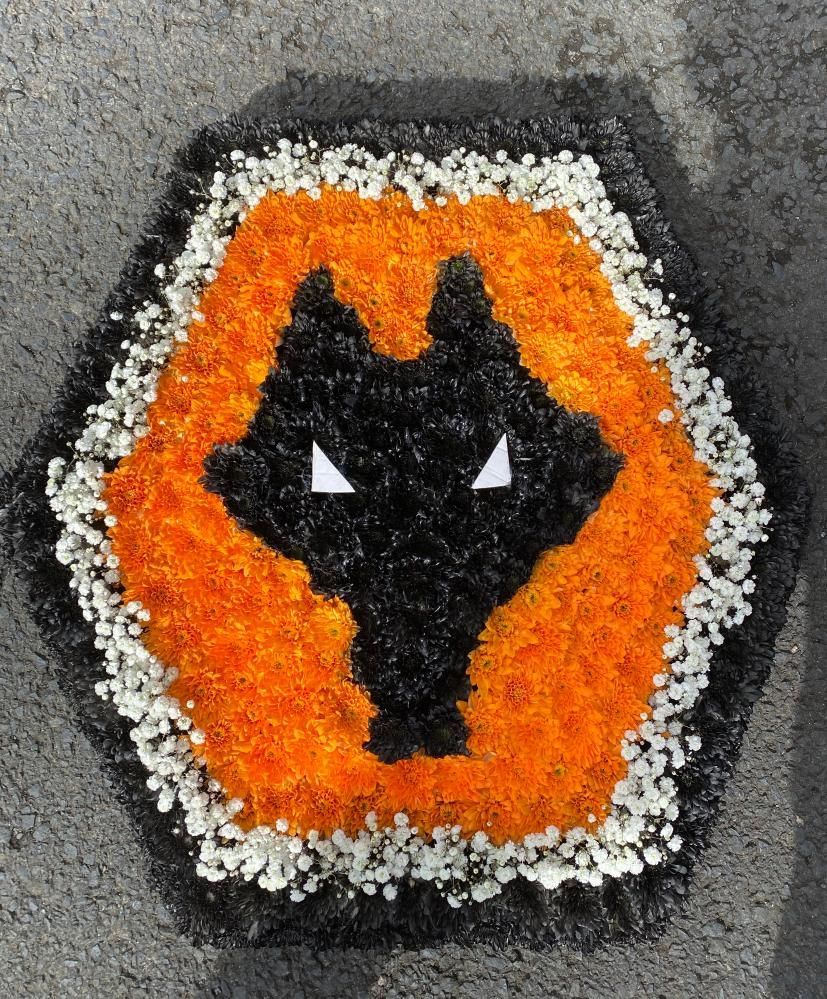 wolves football club funeral flowers