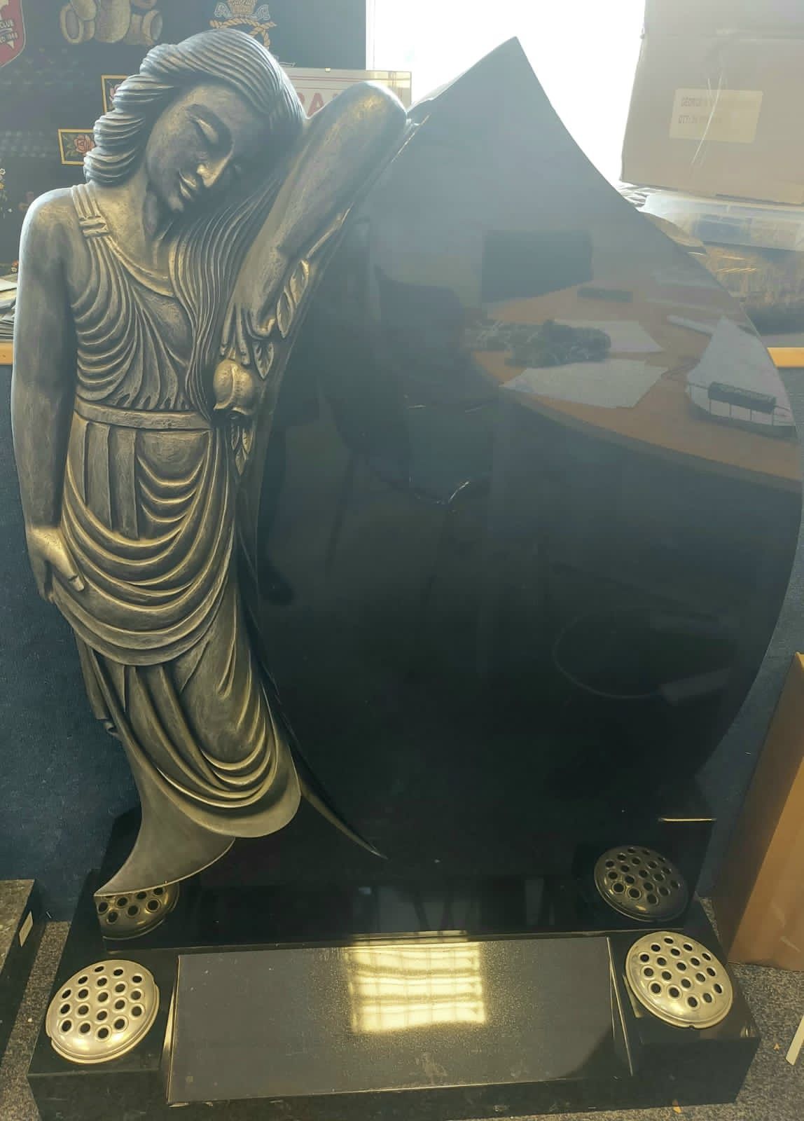 Ancient Statue Headstone