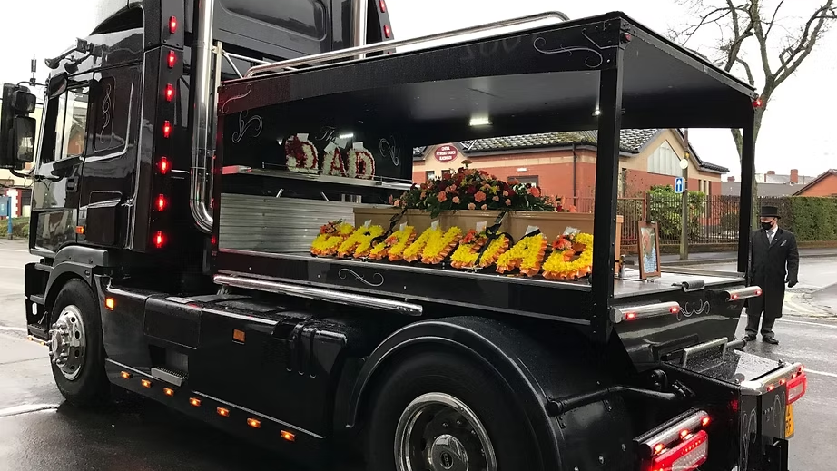 Lorry hearse