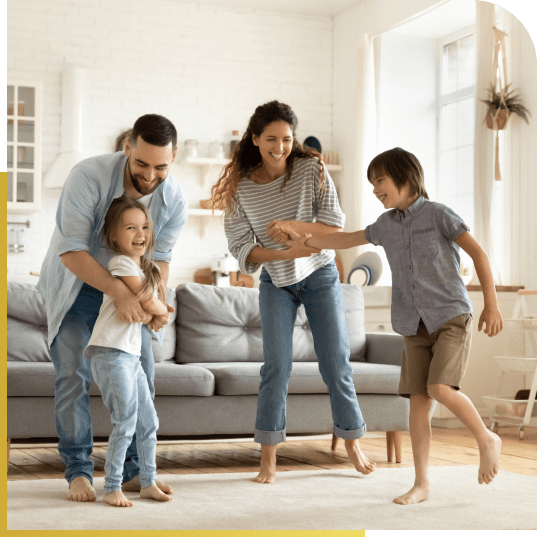 Happy Family In Their New Home Happy Family In Their New Home