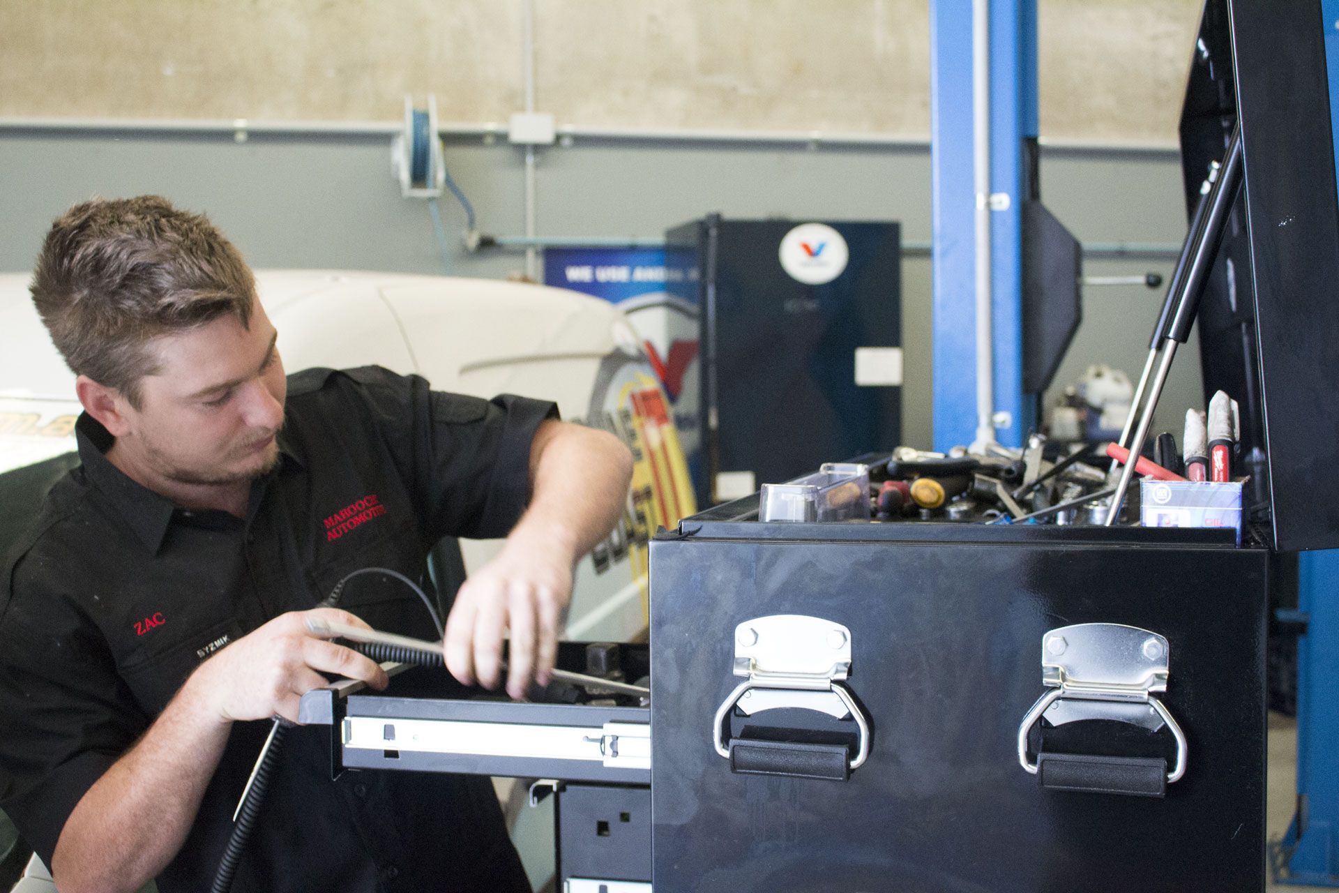 Transmission Repairs Maroochydore Technician Preparing Tools For Repairs — Maroochy Automotive in Kunda Park, QLD