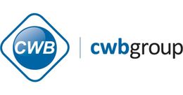 Logo du groupe CWB : losange bleu avec l’inscription « CWB » à l’intérieur, à côté du texte « cwbgroup ».