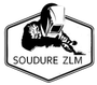 Soudeur portant un équipement de protection, en train de souder à l'intérieur d'un cadre hexagonal. Texte : SOUDURE ZLM.