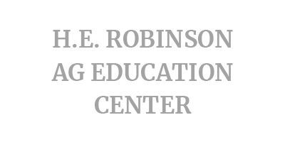 The logo for h.e. robinson ag education center
