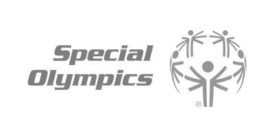 A logo for the special olympics with a group of people in a circle.