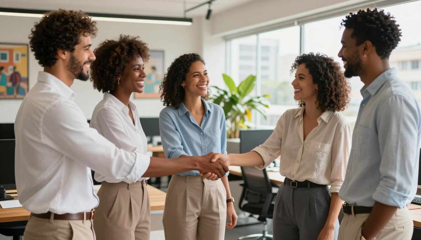 Equipe de trabalho em Salvador