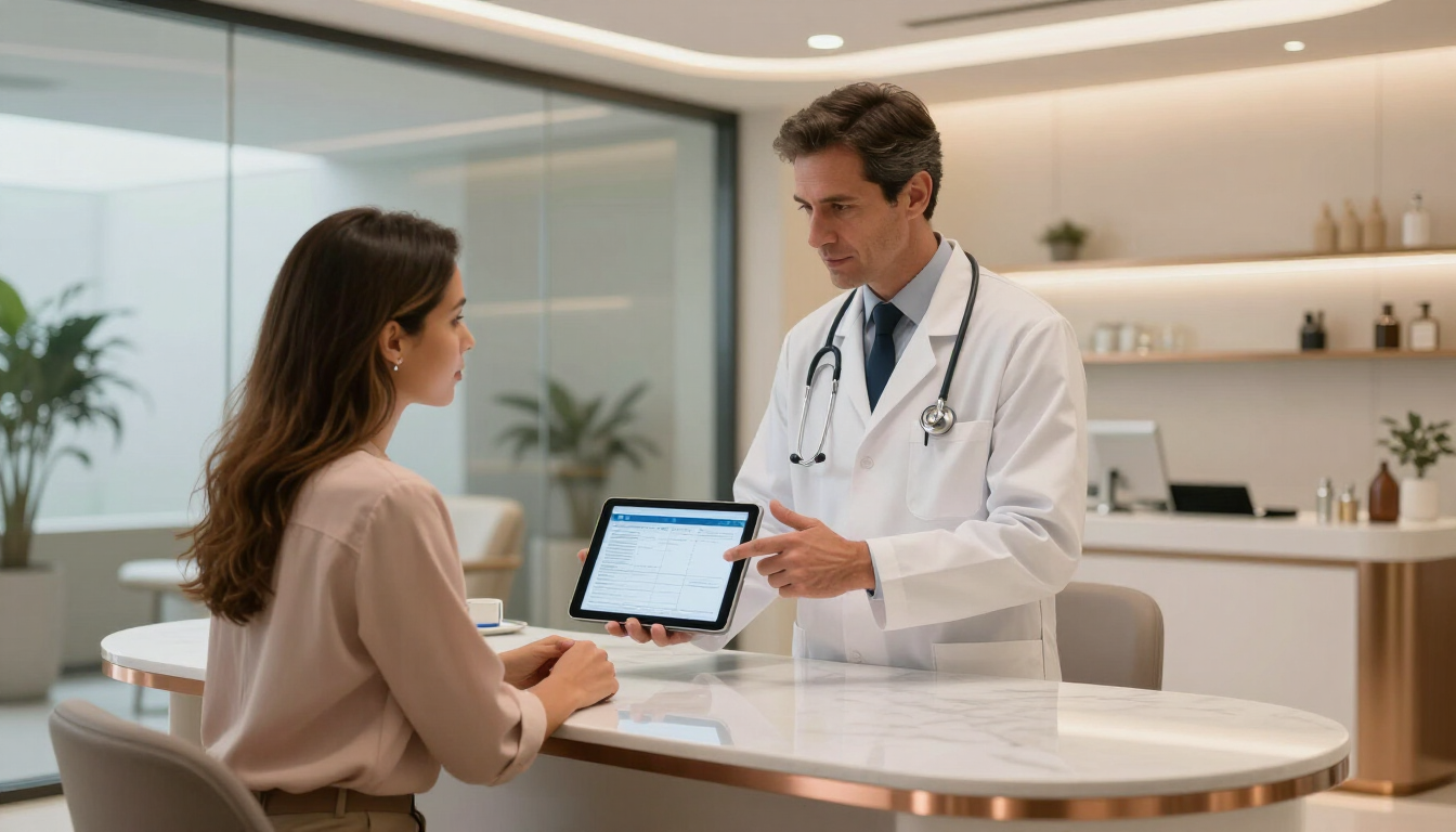 Médico e Paciente em Consultório em São Paulo