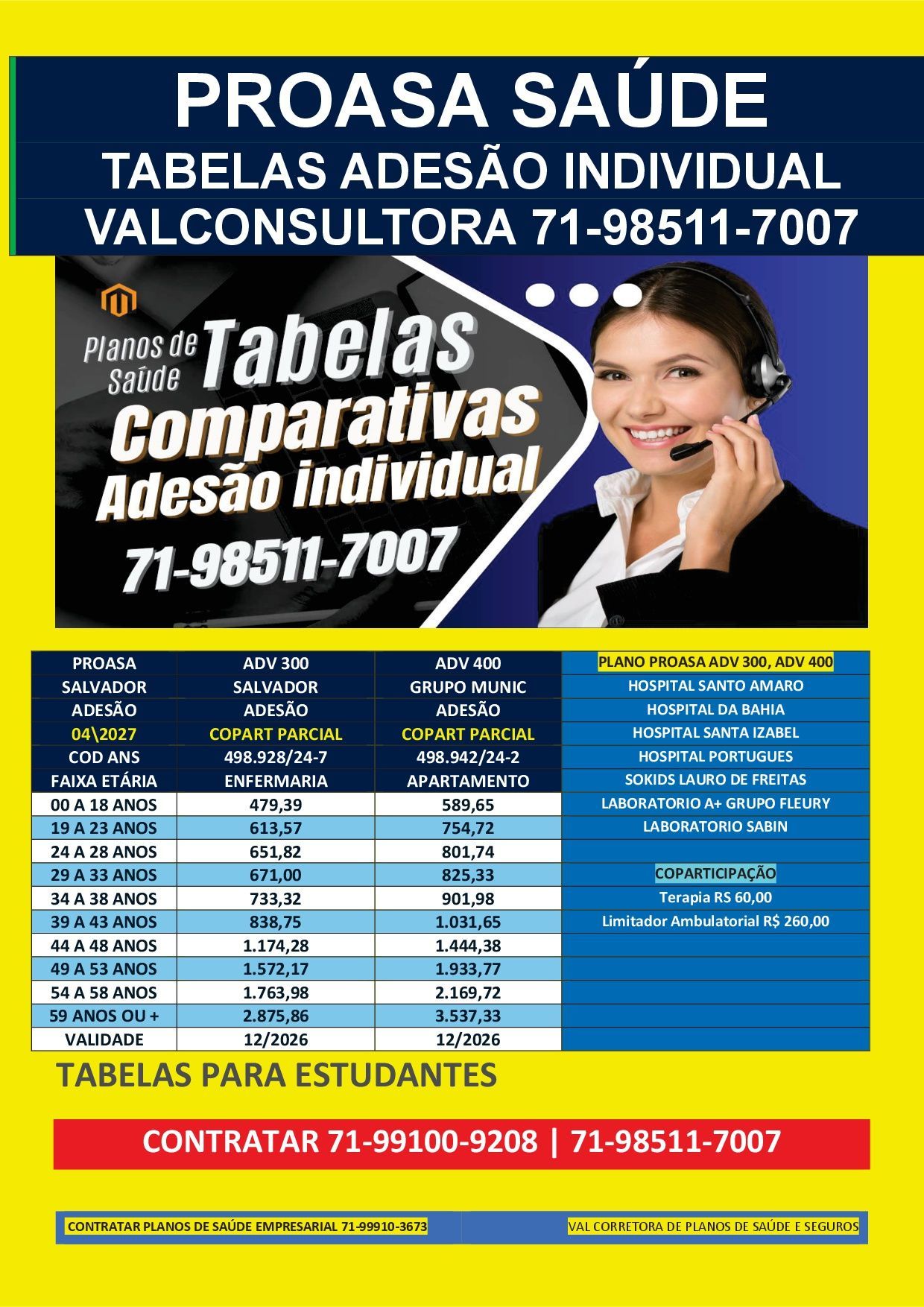 tabelas proasa