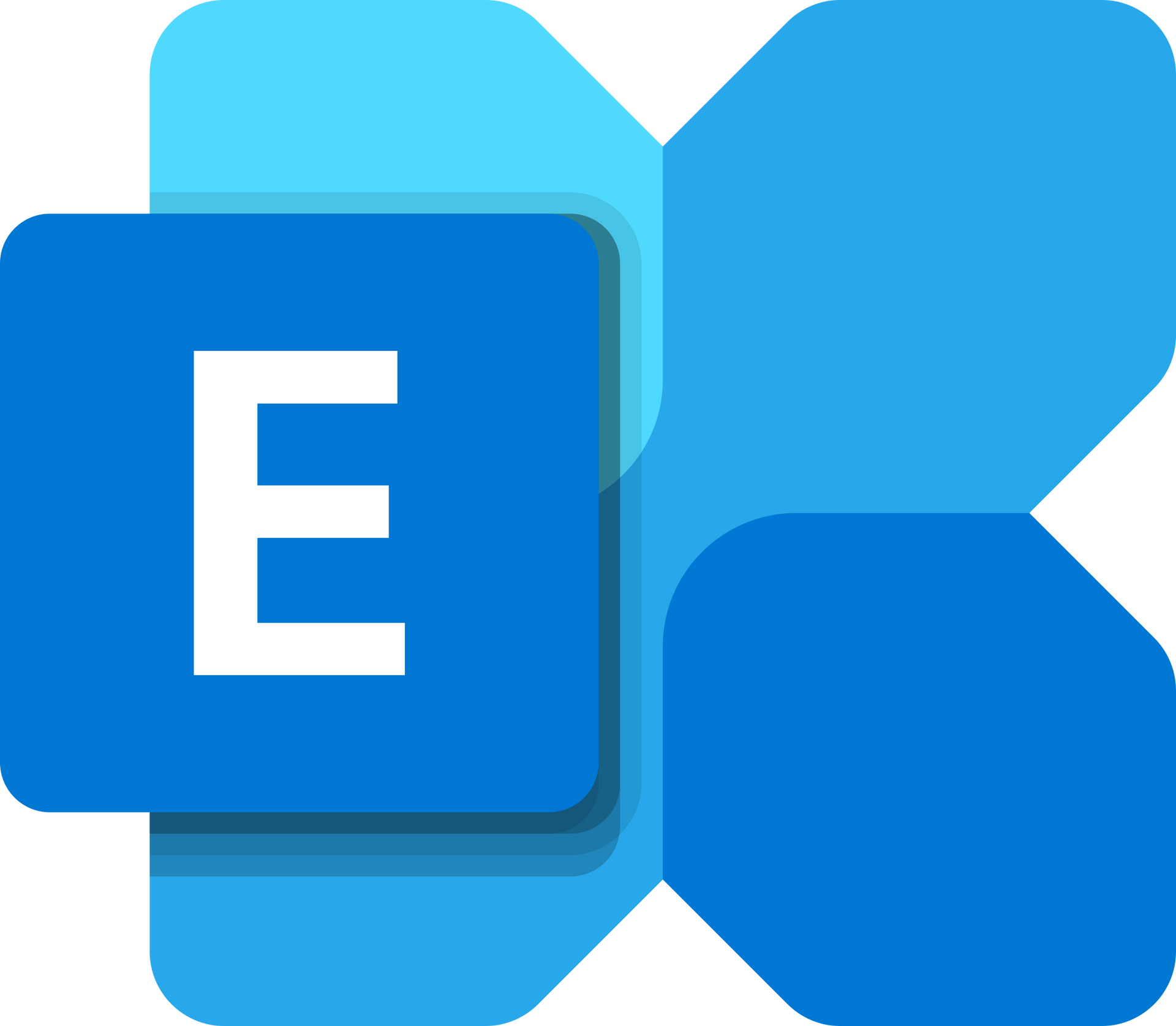 A blue icon with the letter e on it.