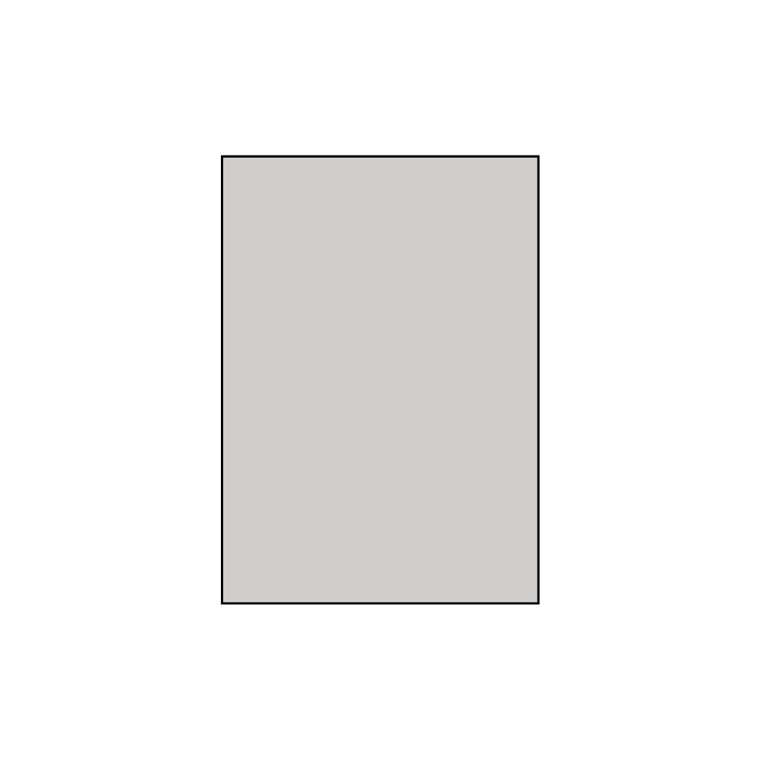 Forma rectangular, gris claro, con borde negro.
