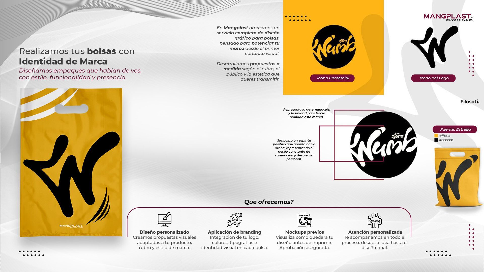 Materiales de marca para 