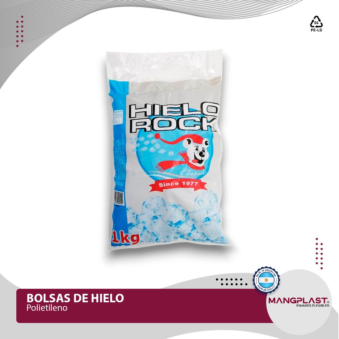 Bolsa de cubitos de hielo
