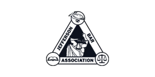 Triangular Jefferson Association logo with a central robed figure and the words “Jefferson Association.”