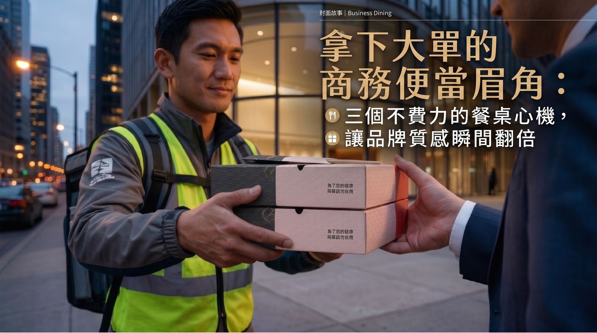 商務便當選購策略，分享如何運用質感餐盒包裝提升餐點外帶的專業度與品牌價值。