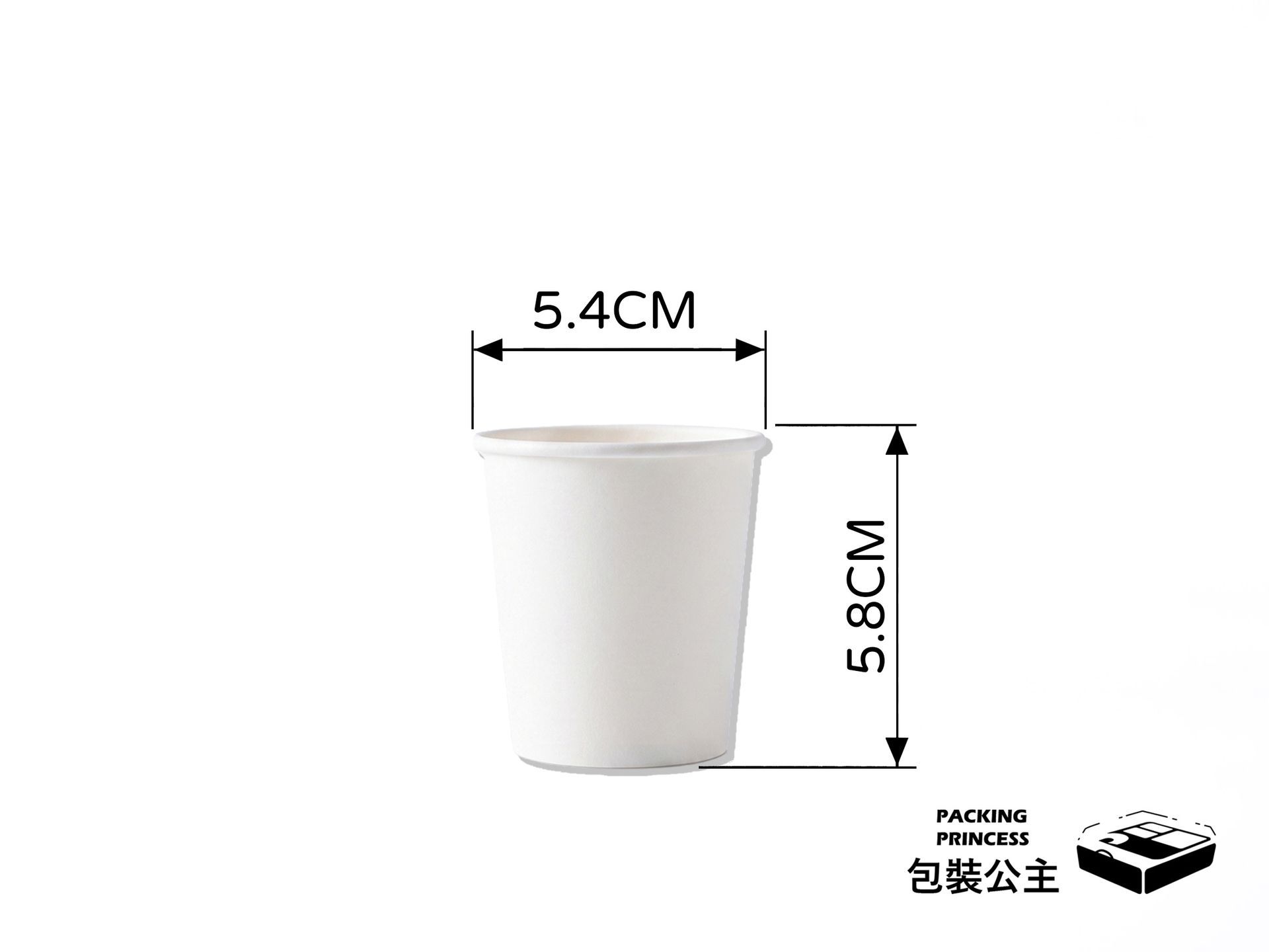 純白試飲紙杯 | 3盎司 90c.c. 單面PE淋膜 試吃杯，單品純白色紙杯正面展示，提供餐飲業試飲與試吃外帶容器選擇。