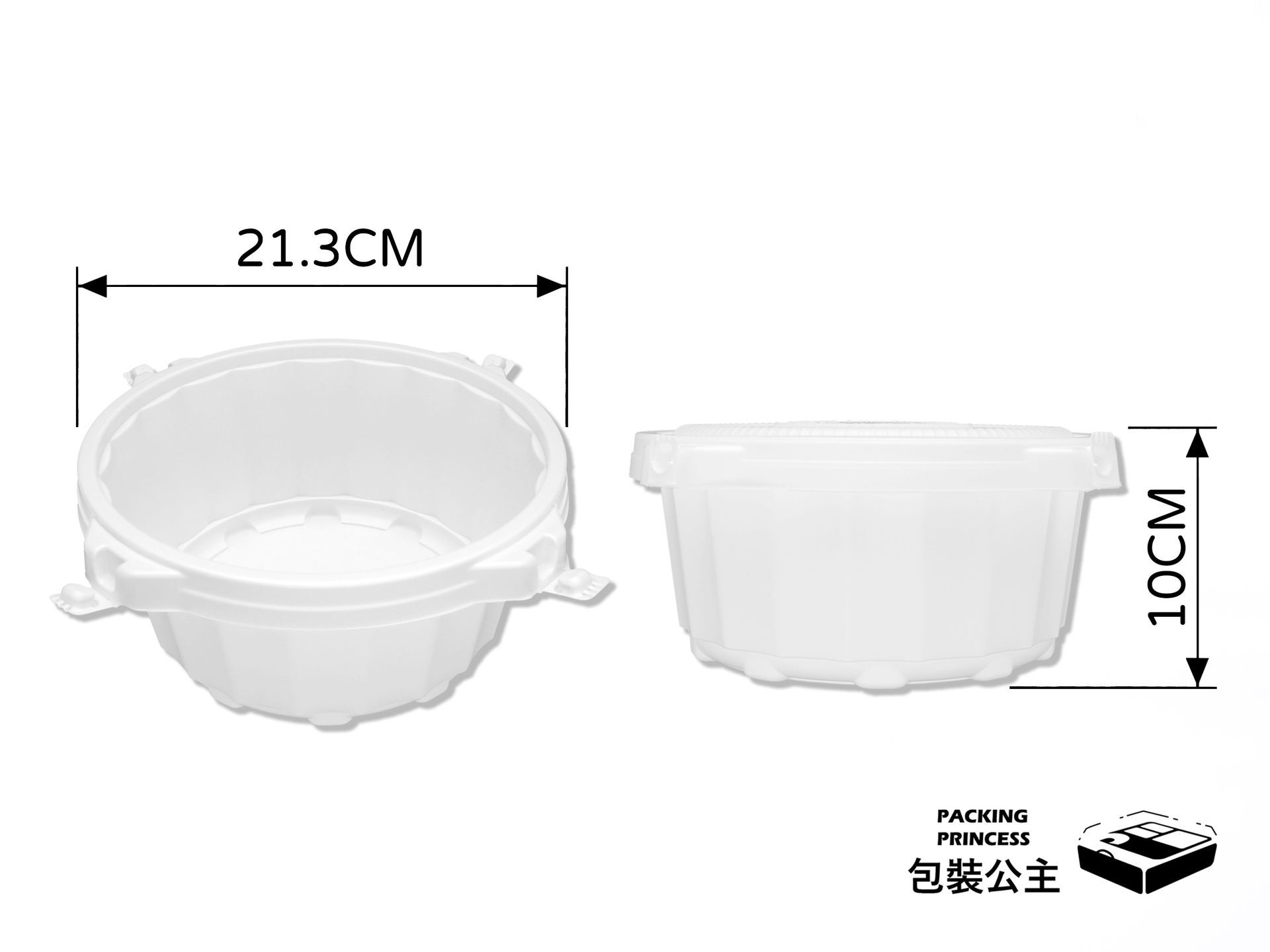 RC8-22 | 自扣式湯盅 2200cc 大容量防漏湯碗 (25組)
