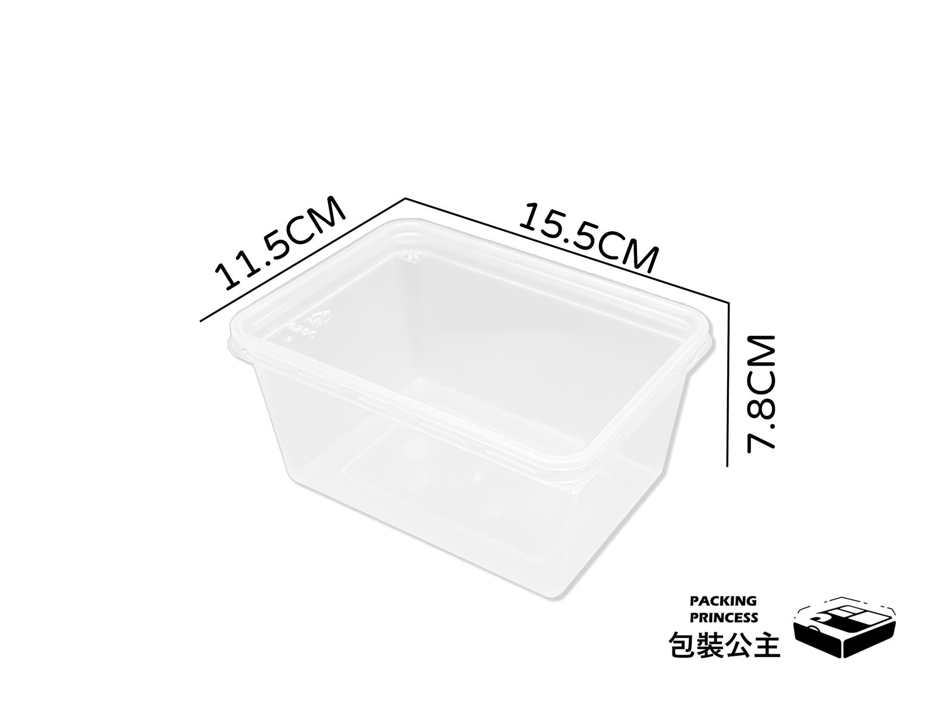 CPK | 1公升保鮮盒 透明餅乾盒 塑膠保鮮盒，大容量單品透明展示，提供烘焙坊與甜點店透明外帶容器選擇。