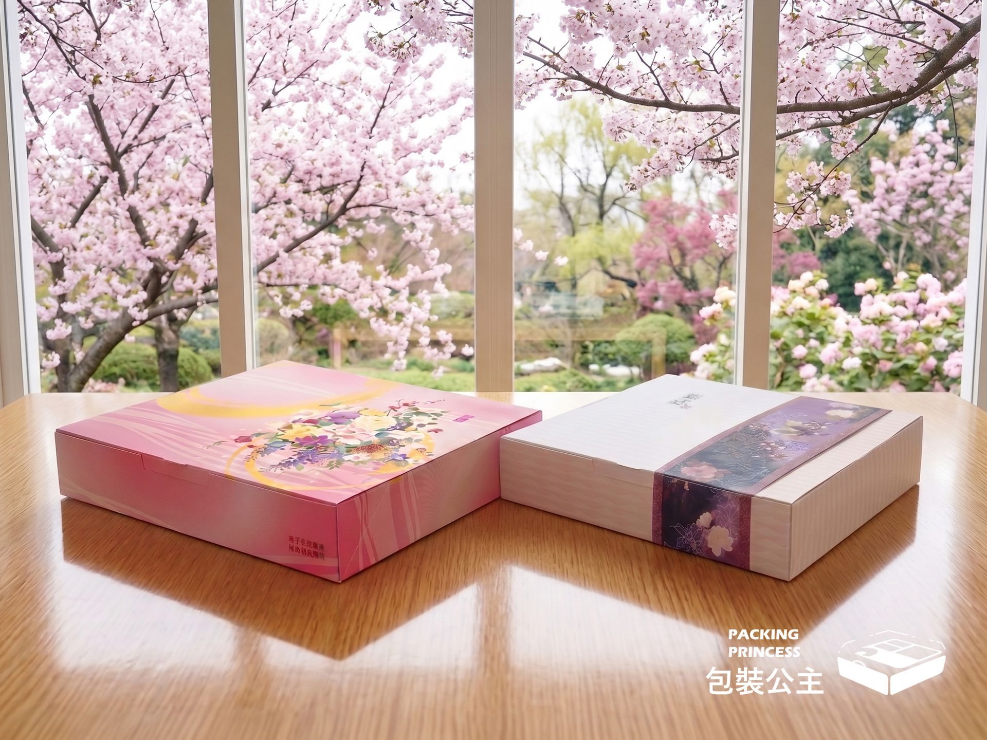 8060系列日式禮盒式餐盒，含黑色內襯，外觀華麗，適合高端商務便當或節慶禮盒。